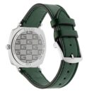 Gucci Grip Stainless Steel Covered Dial Green Leather Strap Watch - YA157406